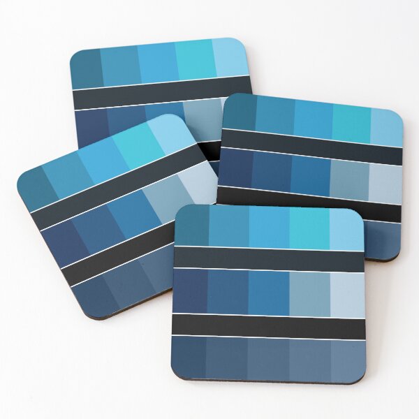 Item preview, Blue triple stripe II designed and sold by Leon Fernandes.