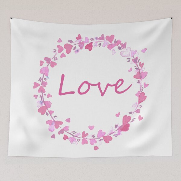 Item preview, Pink Heart wreath designed and sold by VioletaBaez.