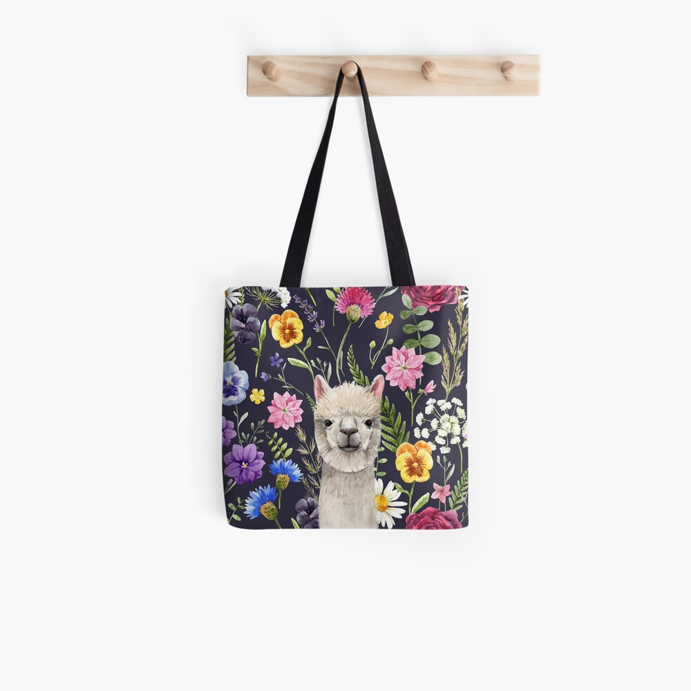 Wildflower Alpaca Tote Bag