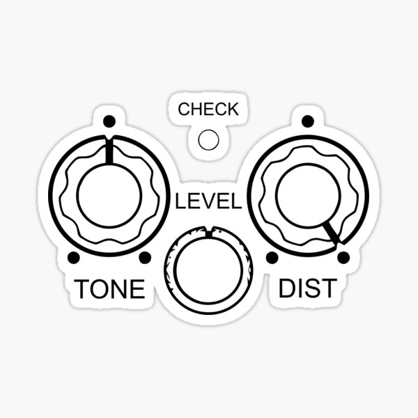 "Effect Pedal Controls" Sticker for Sale by Crabmeat | Redbubble