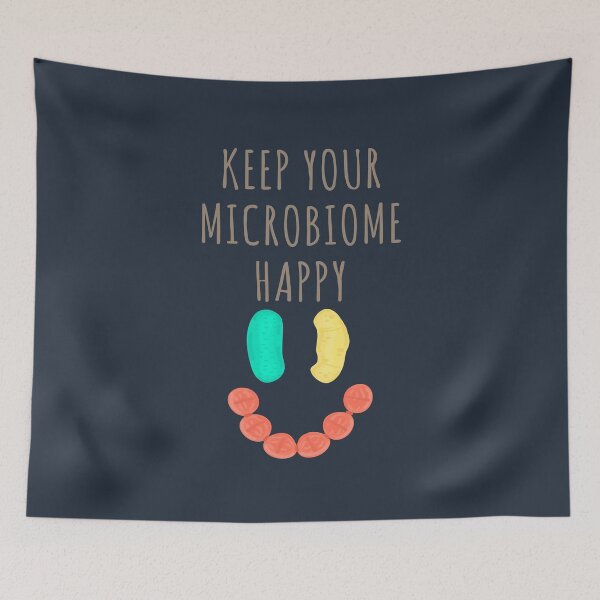 Item preview, Keep Your Microbiome Happy | Microbes Smile designed and sold by Maria Garcia.