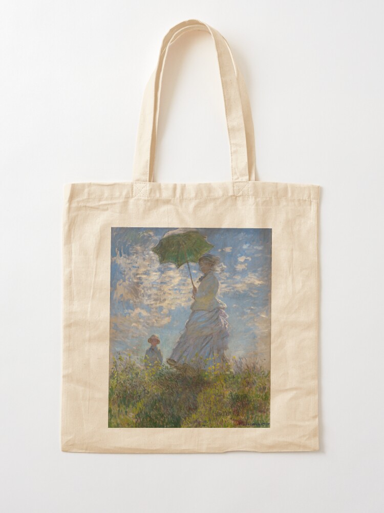 Tote Bag - Woman with a Parasol - Claude Monet