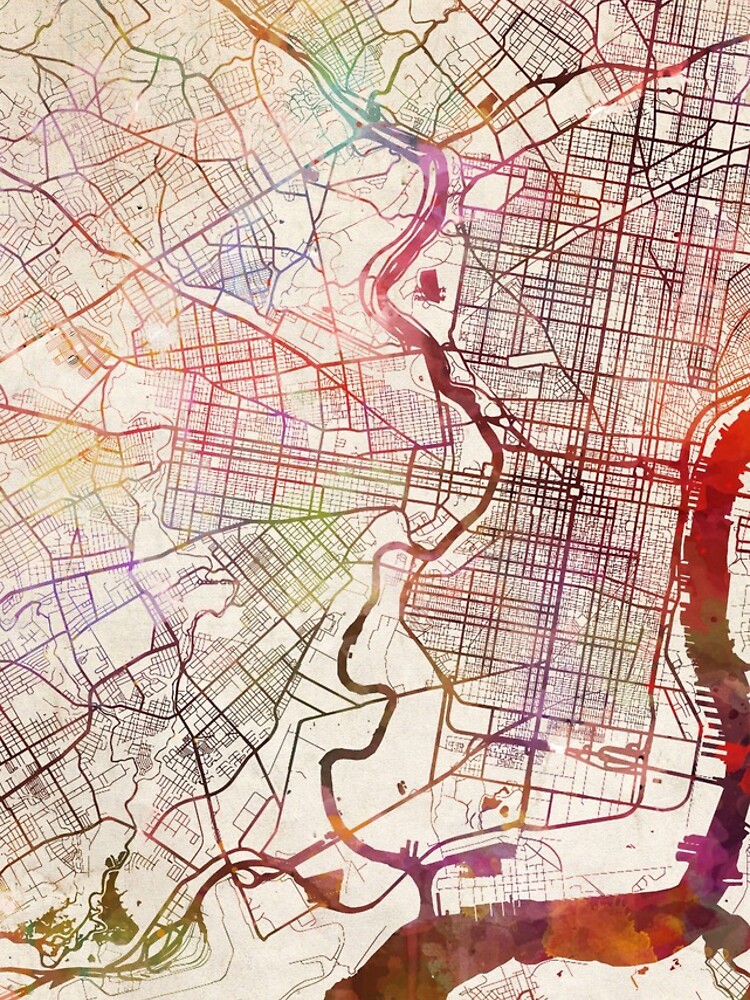 Thumbnail 4 of 4, iPhone Case, Philadelphia map designed and sold by MapMapMaps.