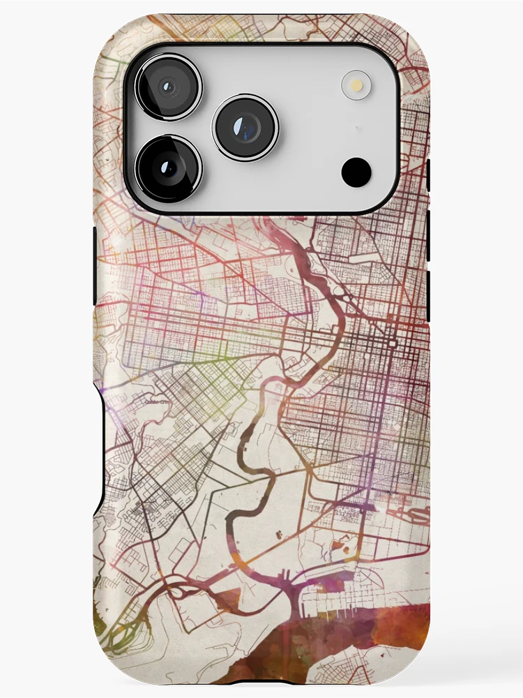 Thumbnail 1 of 4, iPhone Case, Philadelphia map designed and sold by MapMapMaps.