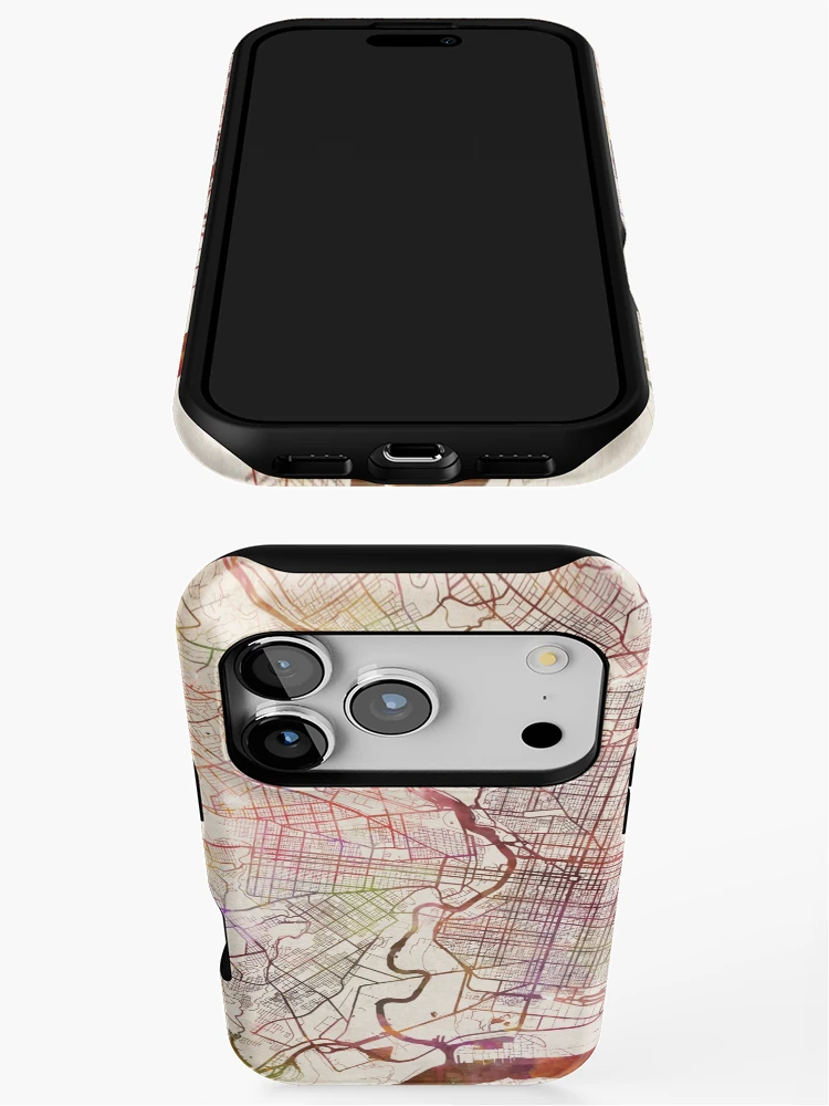 Thumbnail 3 of 4, iPhone Case, Philadelphia map designed and sold by MapMapMaps.