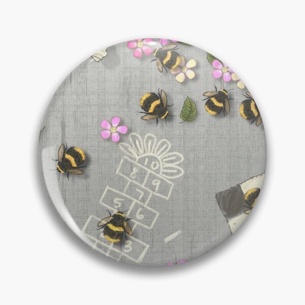 Item preview, School Park Games on Grey Weave//Widdle Bitty Bees// Kim Marshall designed and sold by KimMarshall.