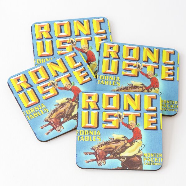 Item preview, Bronco Buster Vintage Crate Label designed and sold by FuzzyHoney.