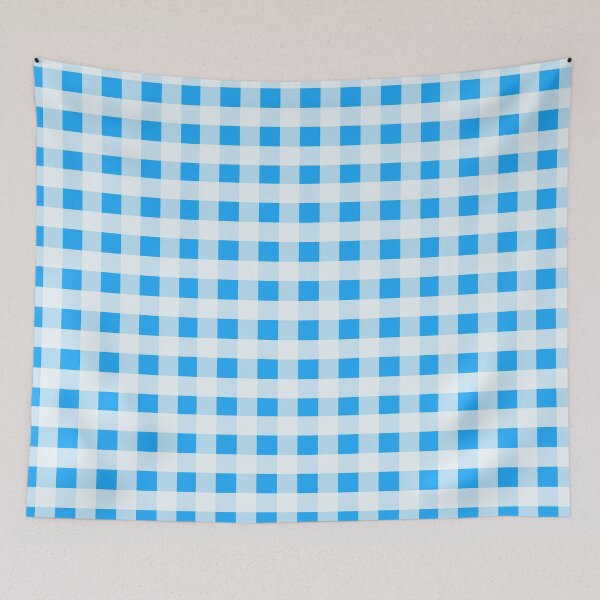 Item preview, Blue and White Buffalo Plaid designed and sold by Bumblefuzzies.