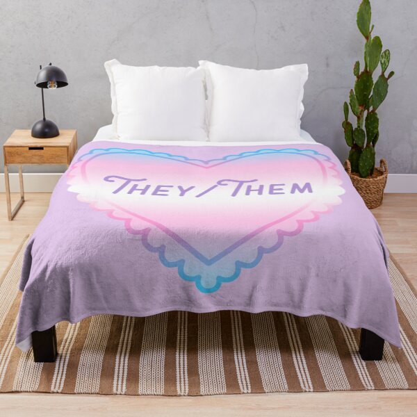 Item preview, they/them pronouns designed and sold by prismatic paper co.