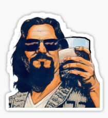 The Dude and the White Russian Sticker