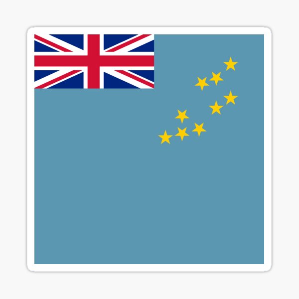 "Tuvalu flag " Sticker for Sale by Redbubble