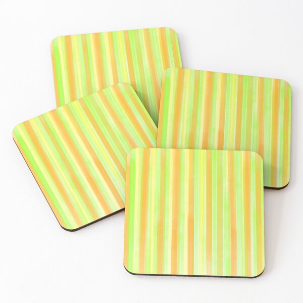 Item preview, Green and orange stripes designed and sold by Abstractlara.