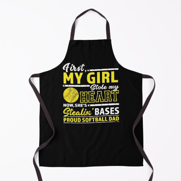 Item preview, Mens First My Girl Stole Heart Now Stealin' Bases Softball Dad graphic designed and sold by nikkidawn74.