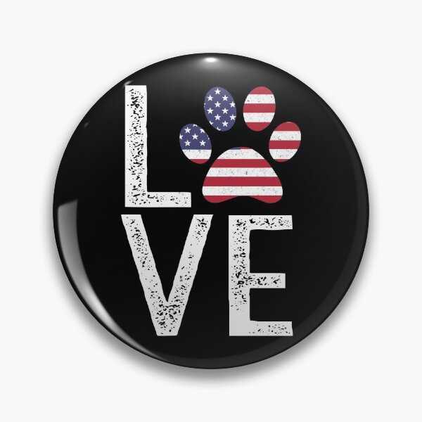 Item preview, Patriotic Love Paw Print American Flag Dog Owner design designed and sold by nikkidawn74.