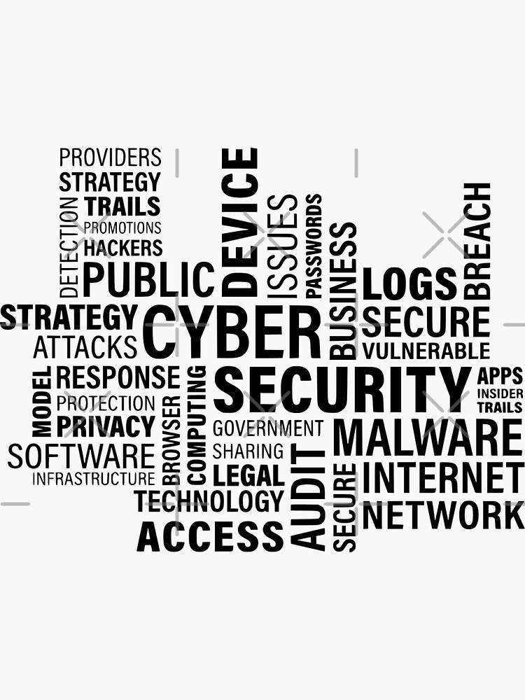 Thumbnail 3 of 3, Sticker, Hacker Cyber Security designed and sold by dadthebubblegut.