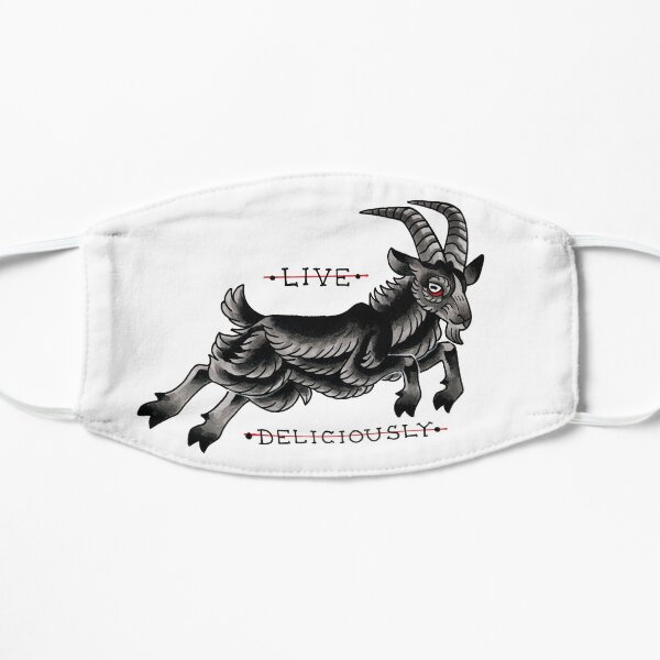 LIVE DELICIOUSLY Flat Mask