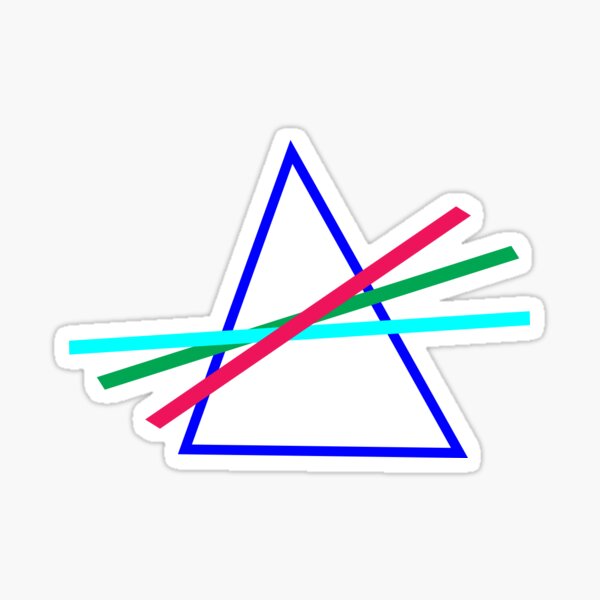 Retro Style Triangle design Sticker