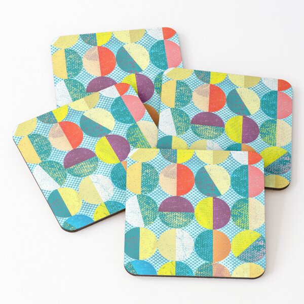 Item preview, Blue Circles Grid Pattern designed and sold by KadyIllustrates.