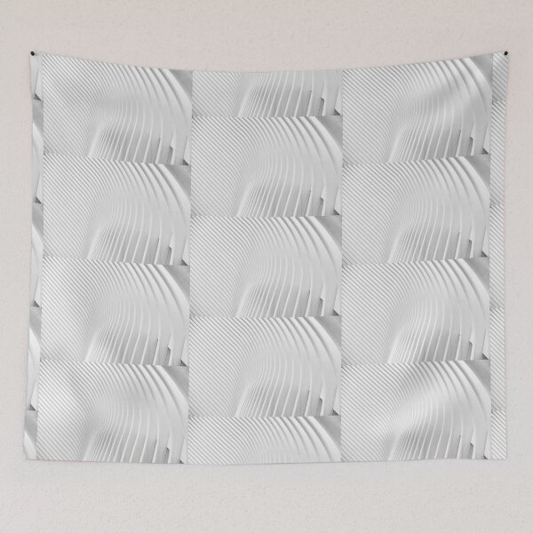 Aperçu de l'œuvre Art en motif ligne blanc créée et vendue par Minimal Calm.