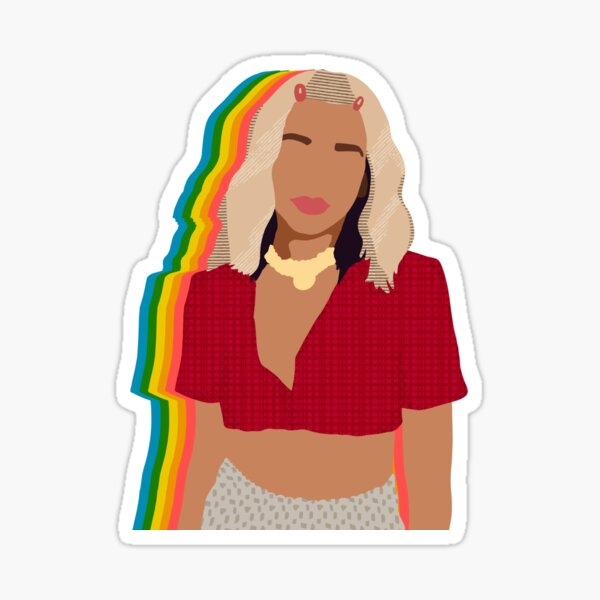 rompe mi corazón dua lipa - sombra del arco iris Pegatina