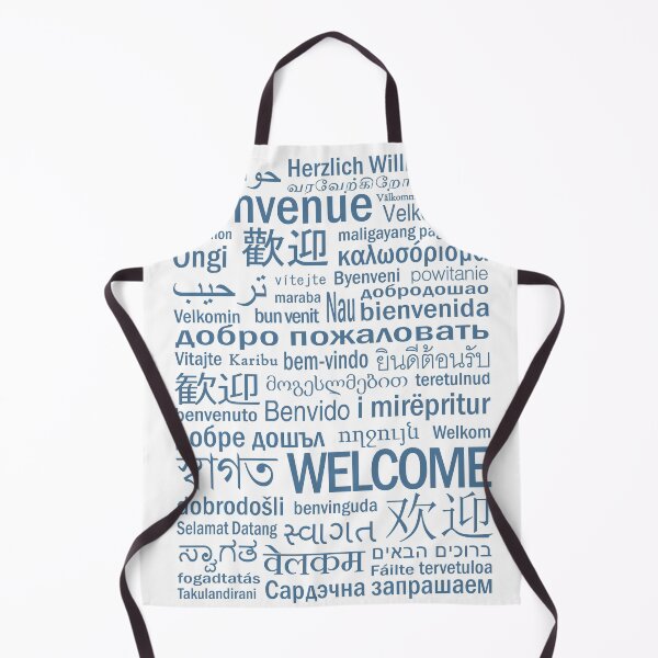 Item preview, Welcome - Multilingual - Pale Blue designed and sold by TresChicXO.