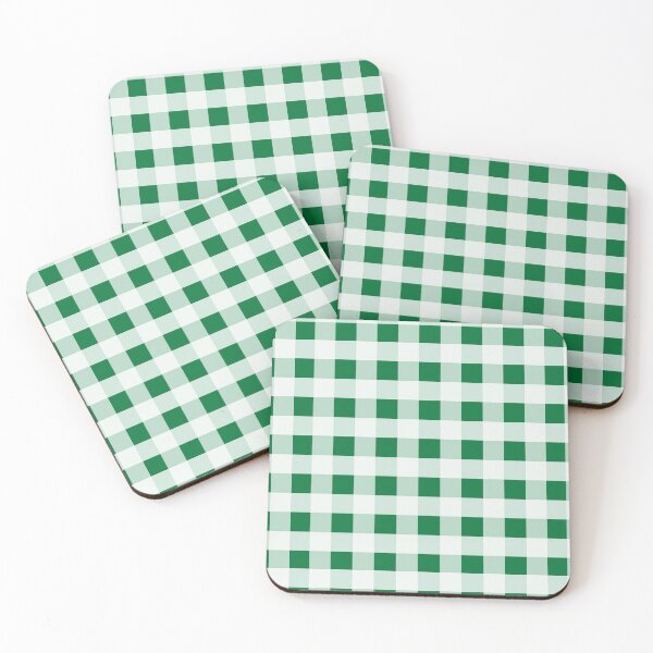 Item preview, Green and White Buffalo Plaid designed and sold by Bumblefuzzies.