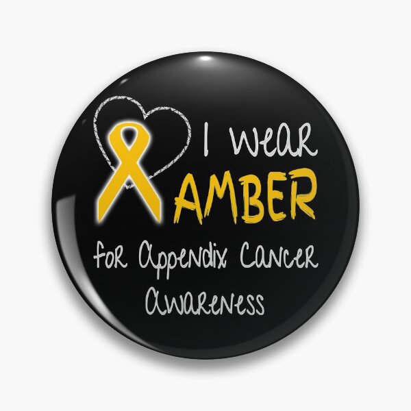 Item preview, I Wear Amber for Appendix Cancer Ribbon Awareness designed and sold by nikkidawn74.