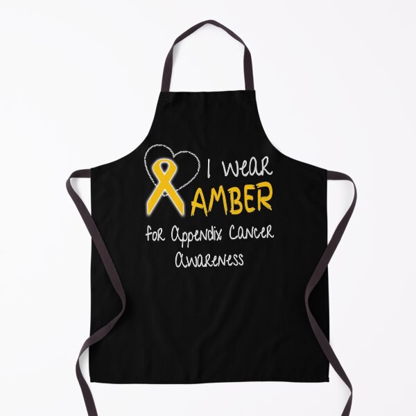 Item preview, I Wear Amber for Appendix Cancer Ribbon Awareness designed and sold by nikkidawn74.