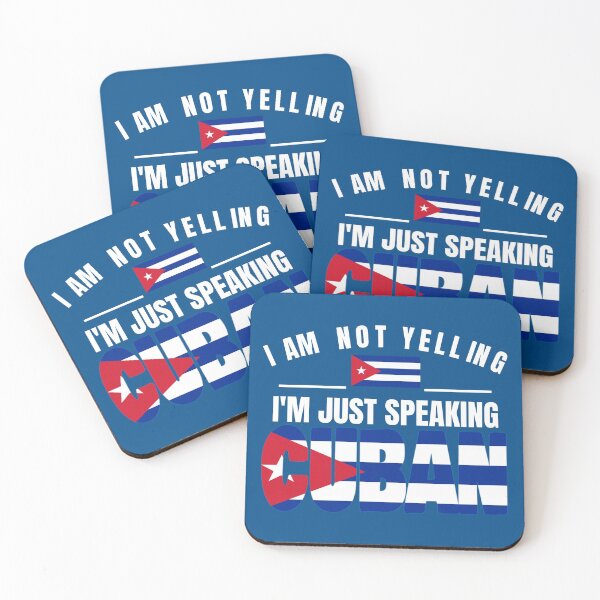 Item preview, I'm Not Yelling I'm Cuban Flag T Shirt Merch designed and sold by PRINTS2HOT.