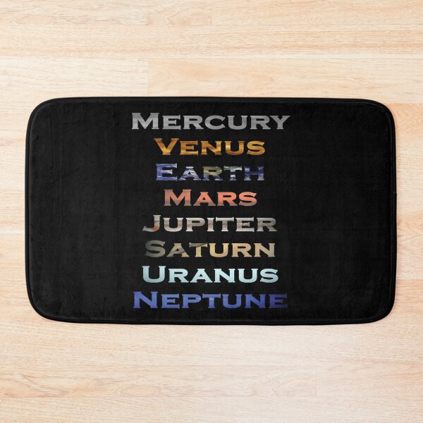Item preview, Colorful Text of Planets in Solar System designed and sold by AmbroseAnn.