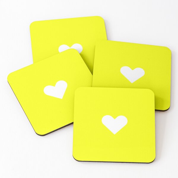 Item preview, Neon Bright Fluorescent Yellow Heart designed and sold by lolora.