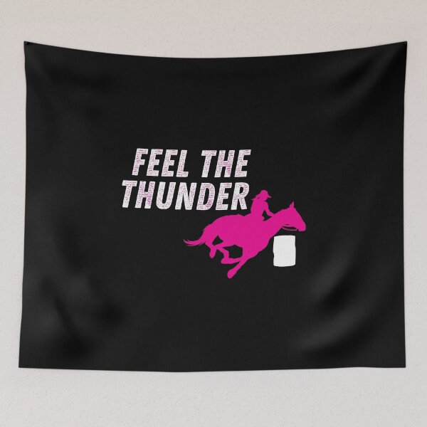 Item preview, Feel The Thunder Barrel Racer Racing design designed and sold by nikkidawn74.