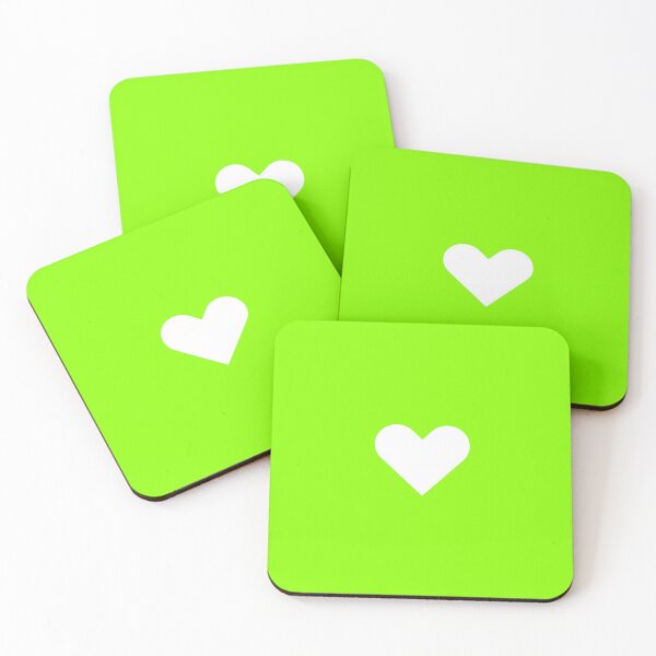 Item preview, Neon Bright Fluorescent Green Heart designed and sold by lolora.