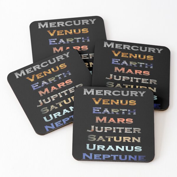 Item preview, Colorful Text of Planets in Solar System designed and sold by AmbroseAnn.