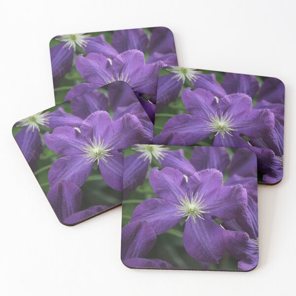 Item preview, Purple clematis flower designed and sold by stina-bee.