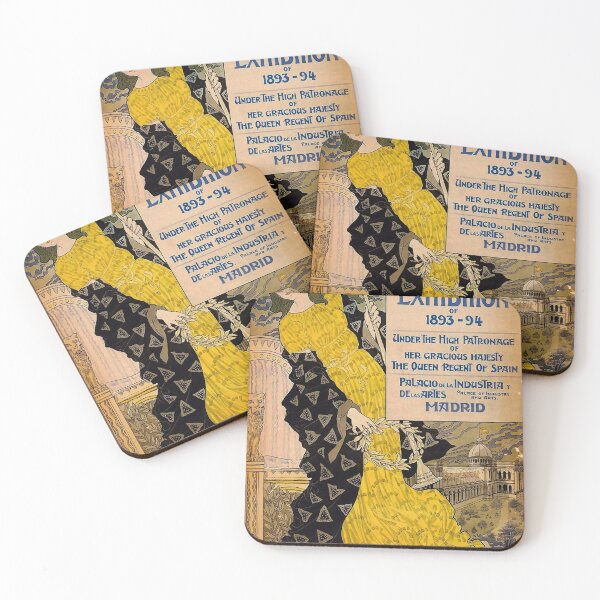 Item preview, Madrid 1893-1894 vintage travel poster designed and sold by stickart-marek.