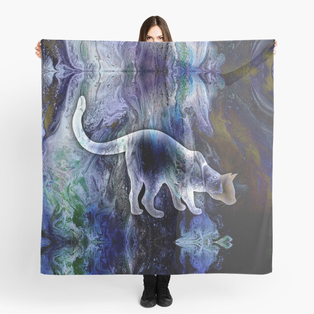 Curiosity: cat being curious Scarf