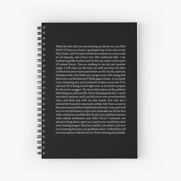 Popular Copypasta Spiral Notebooks Redbubble