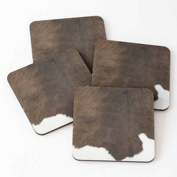 Item preview, White and Brown Cowhide Leather designed and sold by KarolinaPaz.