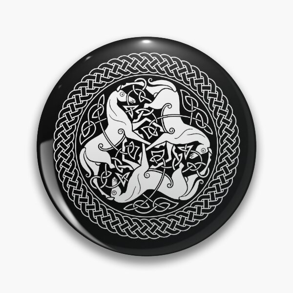Artikelvorschau, Keltischer Epona-Knoten mit Pferden entworfen und verkauft von Cat Lady Designs.