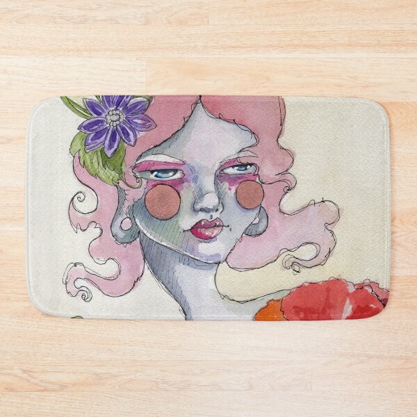 Item preview, Poppies - Stoic woman with poppy flowers and hair fascinator designed and sold by elasteel.