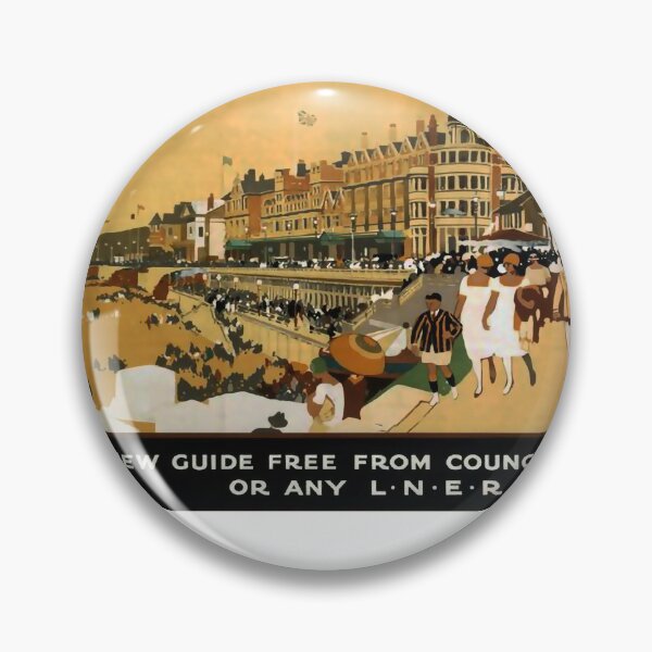 Item preview, Whitley Bay vintage travel poster designed and sold by stickart-marek.