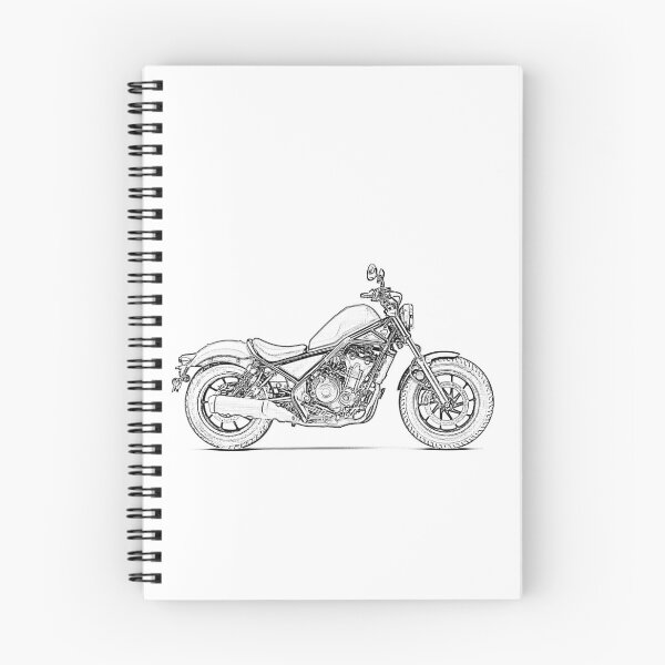 Item preview, Honda Rebel 500 Sketch designed and sold by SpinnySnails.