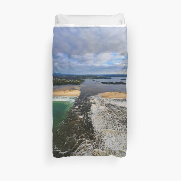 Mallacoota Mouth Opening July 2020 Duvet Cover