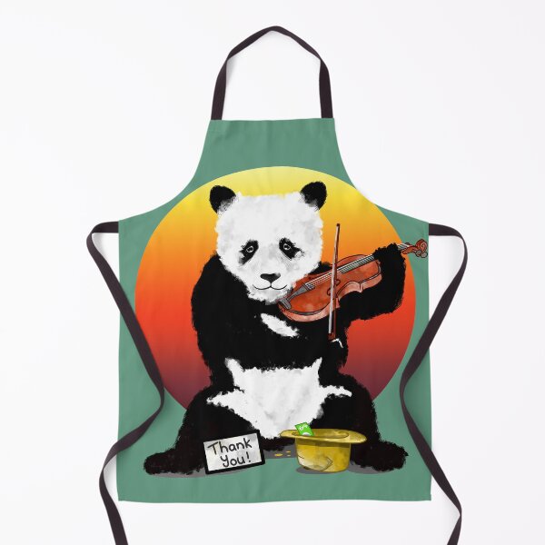 Item preview, Panda Bear Playing a Violin designed and sold by piedaydesigns.