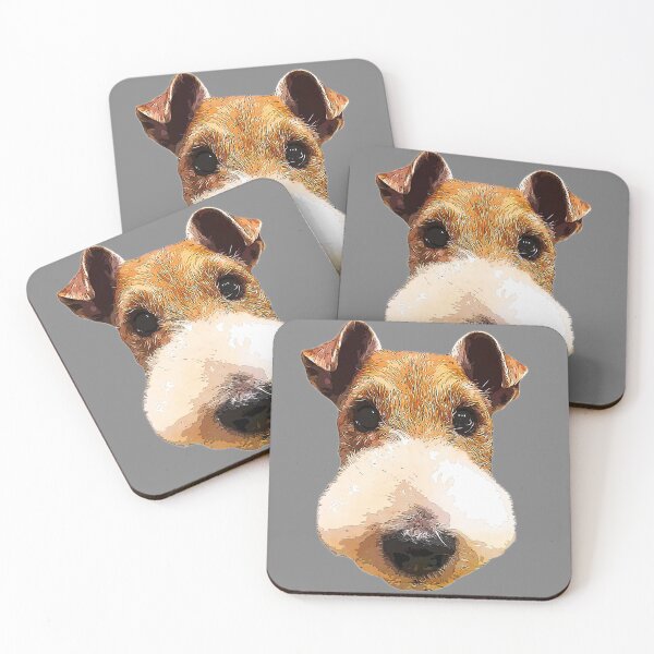 Item preview, Wire Fox Terrier Cute Puppy Dog Face designed and sold by ElegantCat.