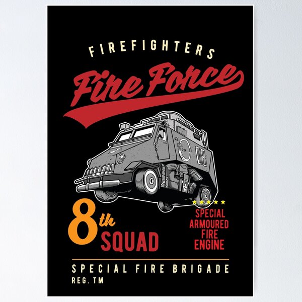 Fire Force poster with Benimaru and Joker Jdrzj - Illustrations ART street