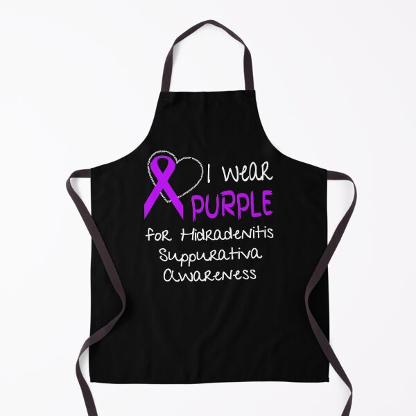 Item preview, I Wear Purple for Hidradenitis Suppurativa Awareness print designed and sold by nikkidawn74.