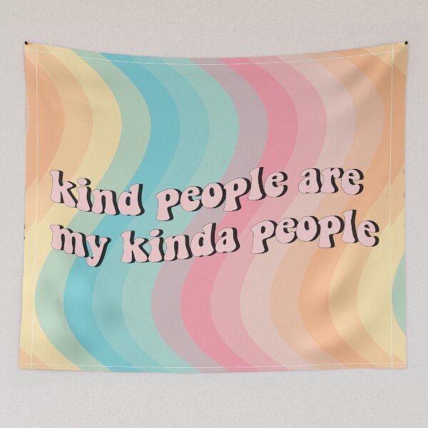 Item preview, Kind people are my kinda people rainbow designed and sold by layla del designs.