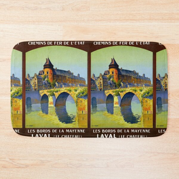 Item preview, Laval vintage travel poster designed and sold by stickart-marek.